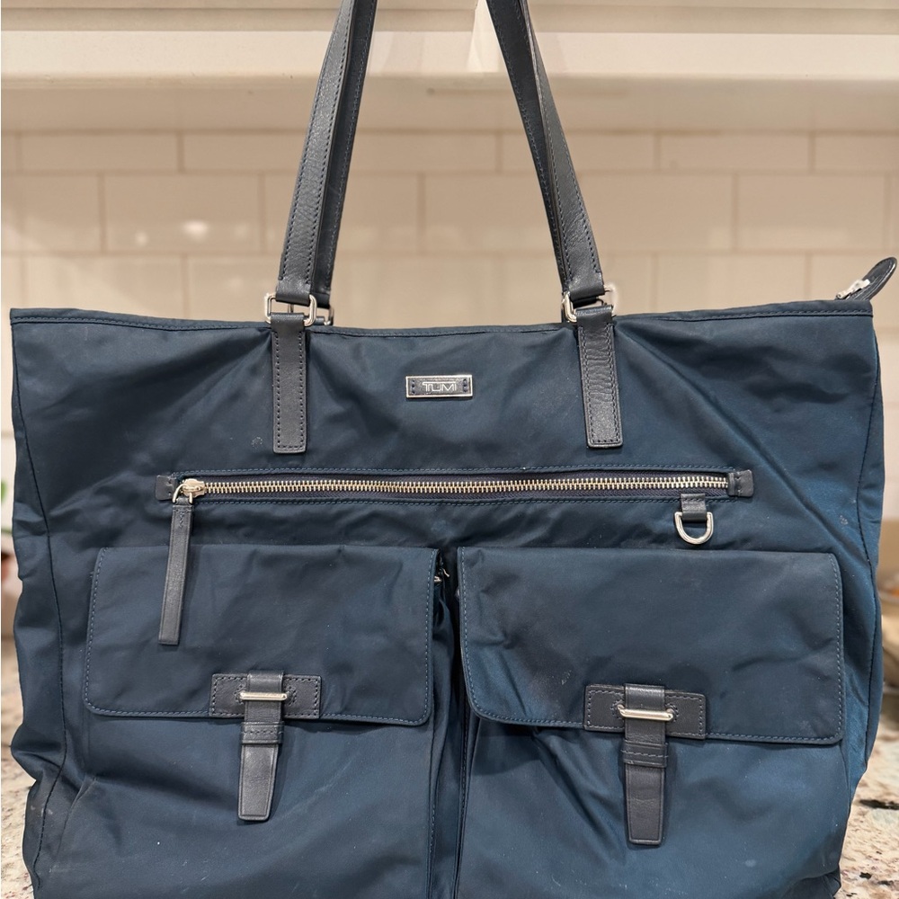 Tumi Dark Blue Tote Bag - Picture 2 of 11